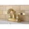 Kingston Brass KB8612NFL 4" Centerset Bathroom Faucet, Polished Brass KB8612NFL - alternate 2